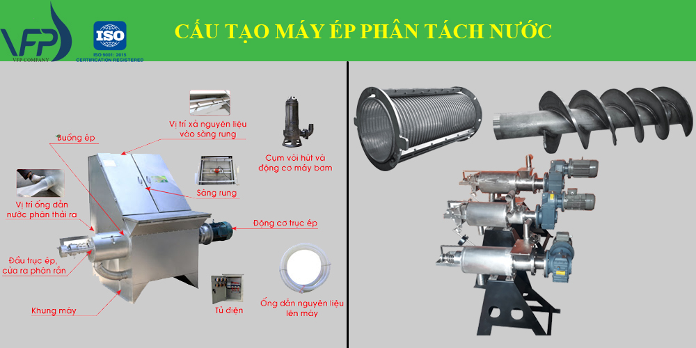 cấu tạo máy ép phân 