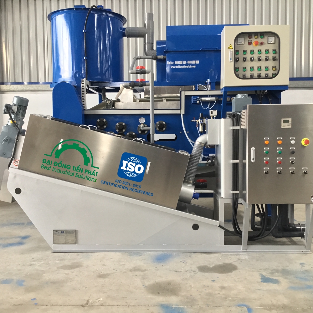 Công dụng của máy ép bùn trong lĩnh vực xử lý bùn thải