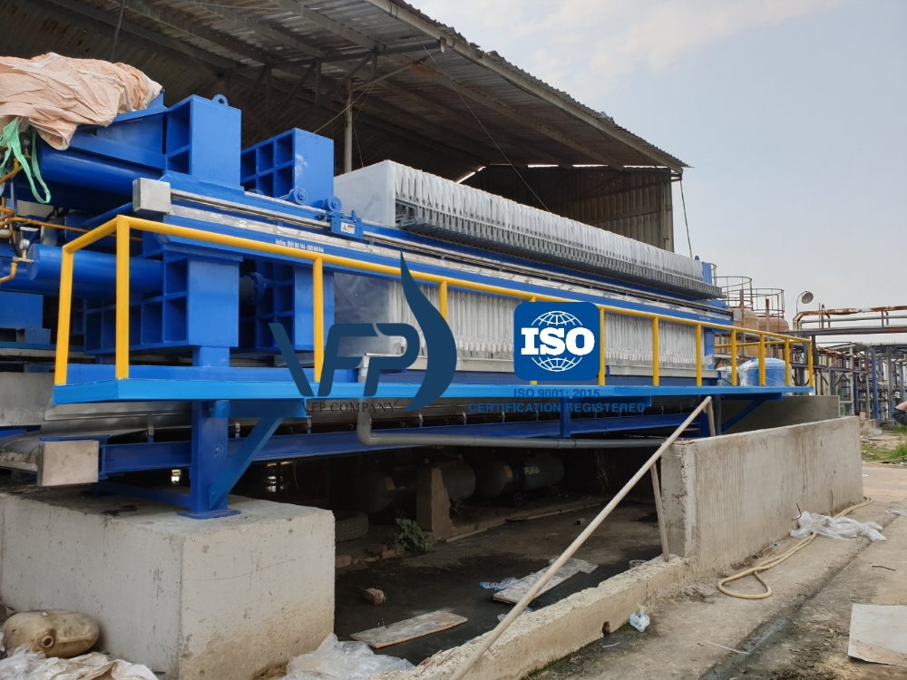 Máy ép bùn khung bản Công Ty TNHH Sản Xuất Máy Ép Lọc VINA