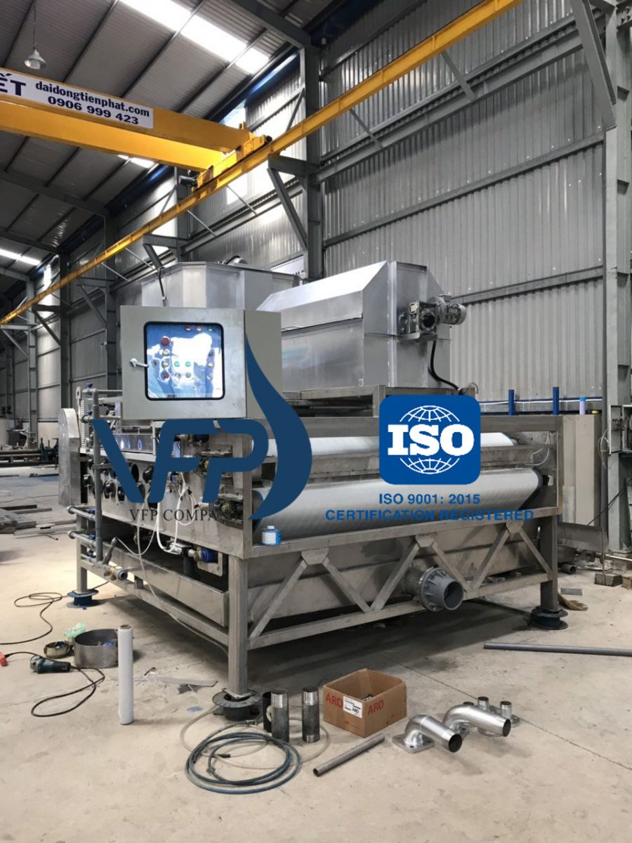 Tìm hiểu máy ép bùn băng tải đôi dotapha