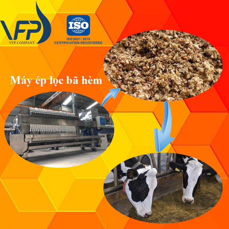 máy ép lọc bã hèm