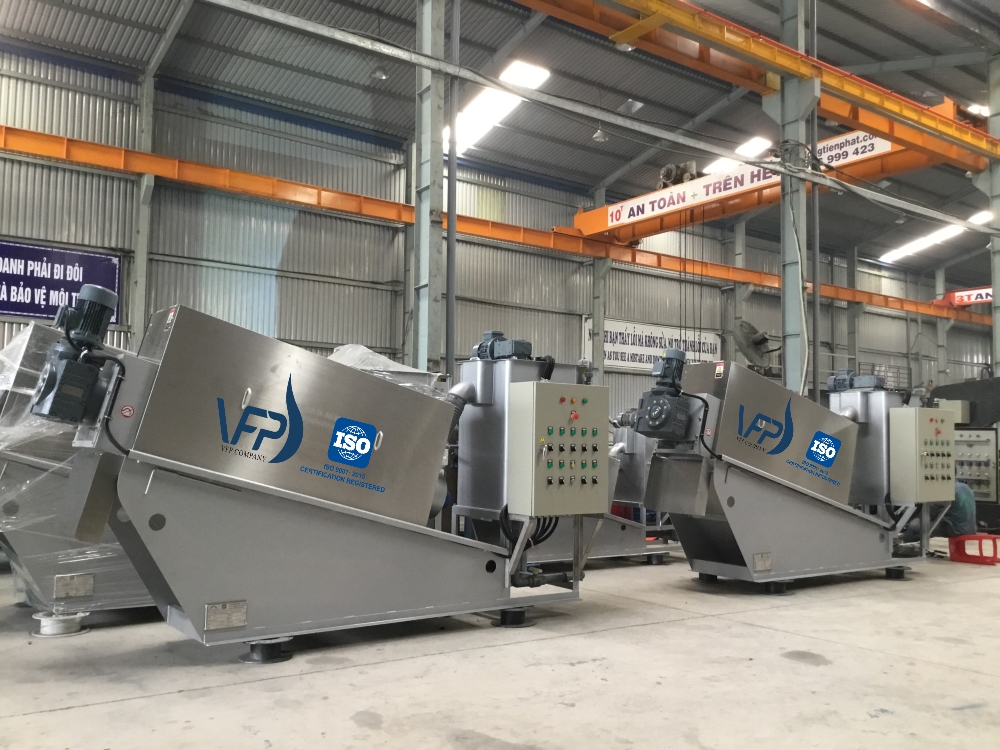 Máy ép bùn trục vít được đánh giá chất lượng tốt nhất