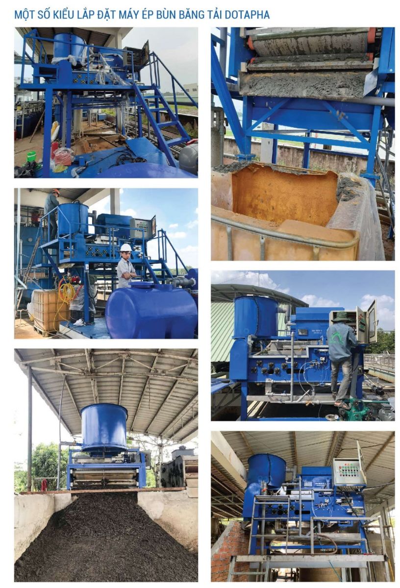 Lắp đặt hệ thống máy ép bùn băng tải tại Việt Nam