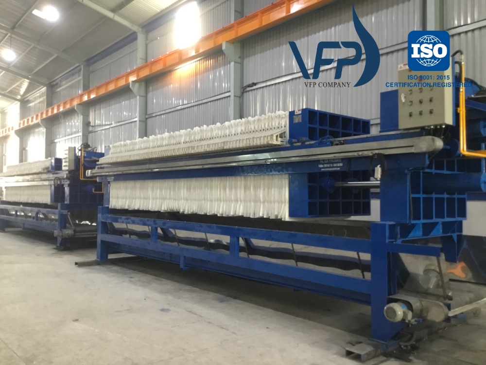 Máy ép bùn khung bản Công Ty TNHH Sản Xuất Máy Ép Lọc VINA