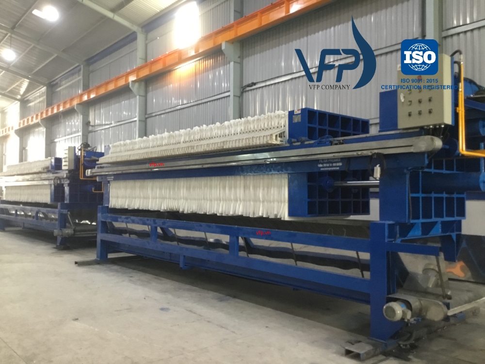 Máy ép bùn khung bản Công Ty TNHH Sản Xuất Máy Ép Lọc VINA