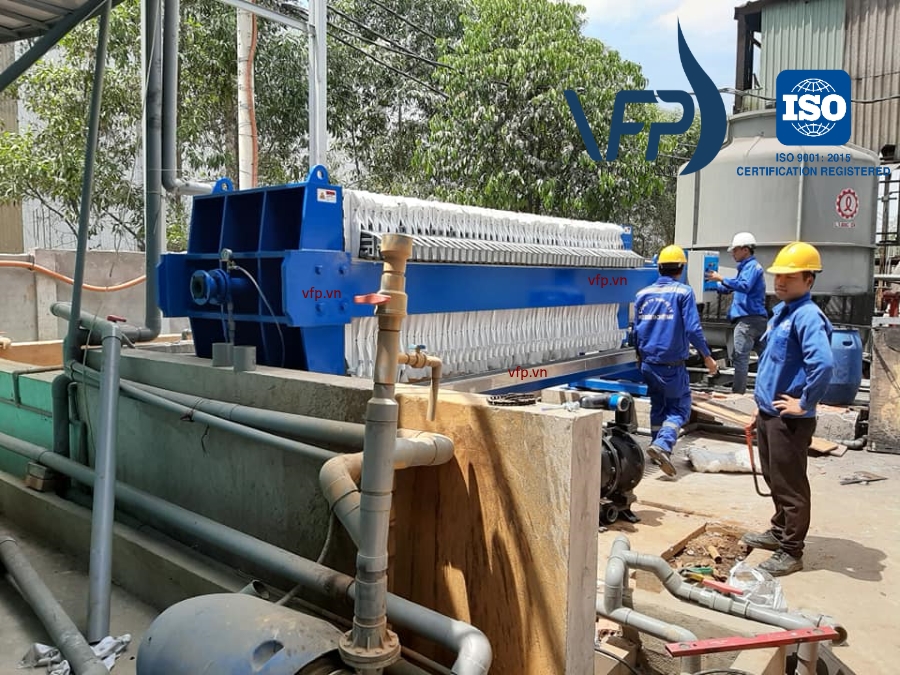 máy ép bùn khung bản