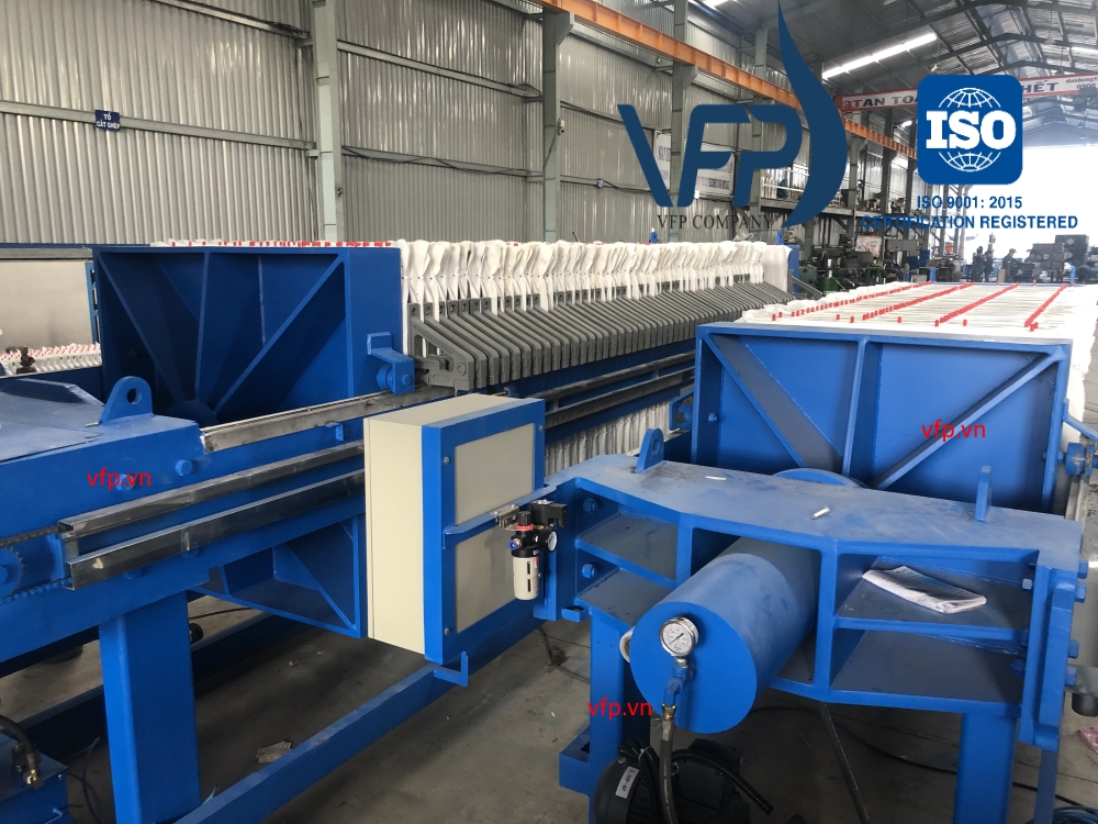 Máy ép bùn khung bản Công Ty TNHH Sản Xuất Máy Ép Lọc VINA