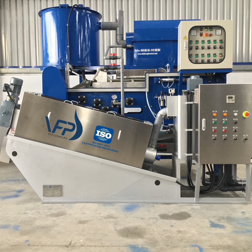 Nhà máy sản xuất máy ép bùn băng tải - trục vít