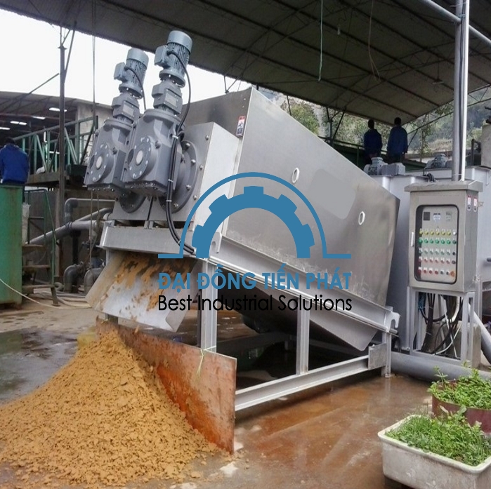 Máy ép bùn trục vít Đa đĩa tại Việt Nam