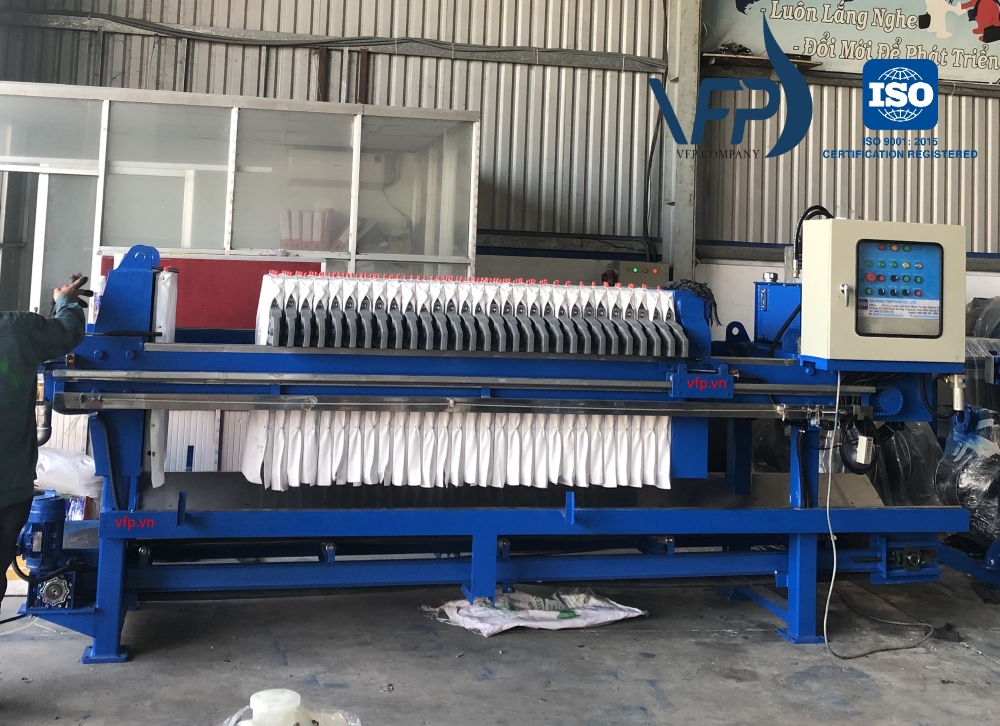 Máy ép bùn khung bản Công Ty TNHH Sản Xuất Máy Ép Lọc VINA