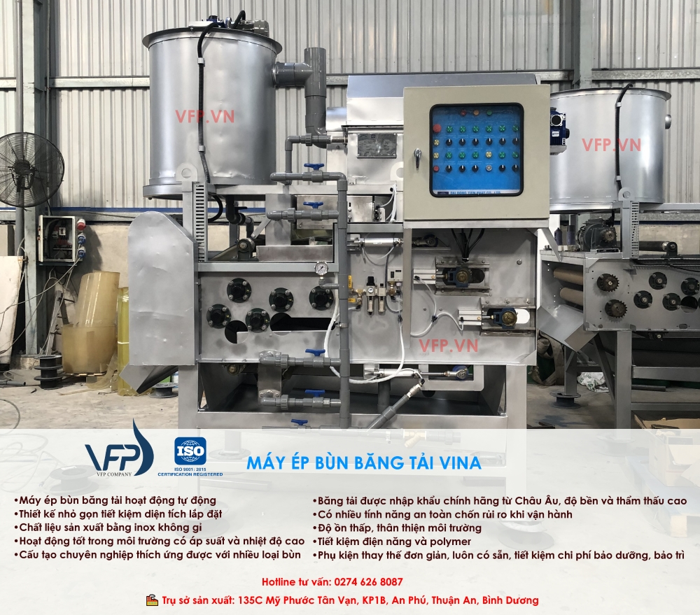Máy ép bùn băng tải