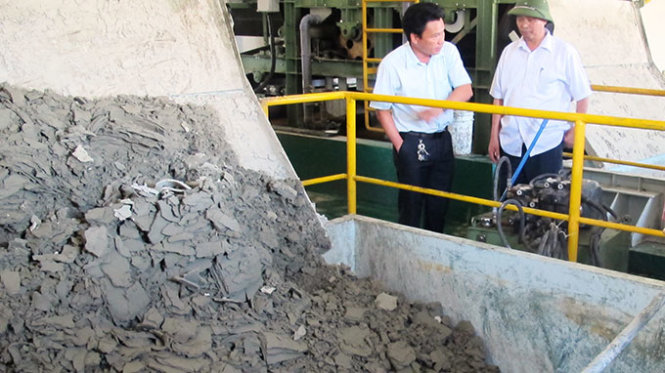 Bùn thải trong nhà máy Formosa